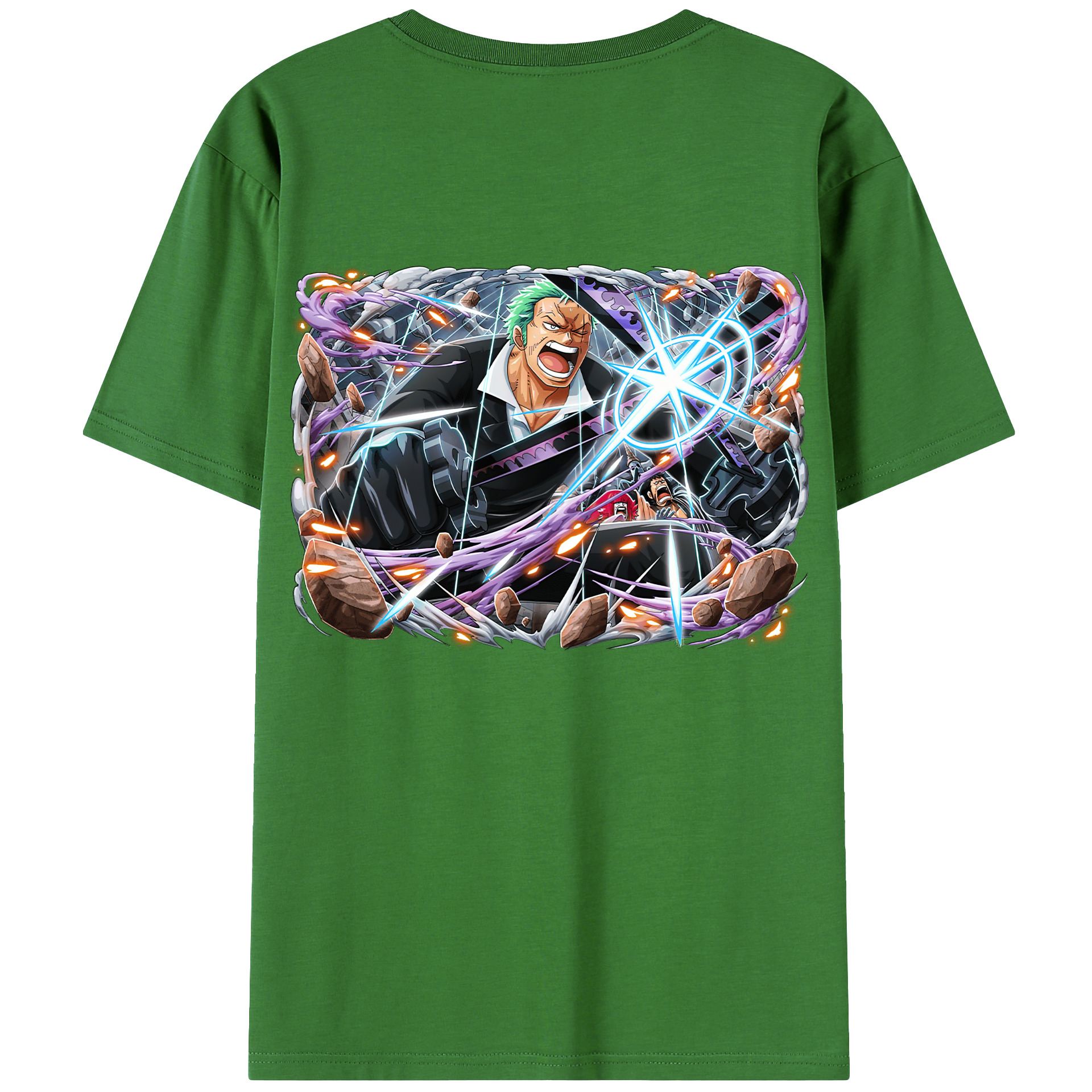 ワンピース ロロノア・ゾロ ONE PIECE Roronoa Zoro レディース半袖Tシャツ(バックプリント)